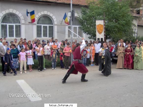 zilele orasului teius 2007 poze spectacol cavalerii medievali din medias