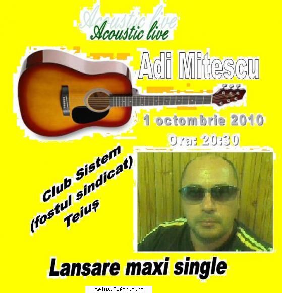 vineri 1 octombrie 2010, incepand de la ora 20:30, in incinta clubului sistem din teius (fostul