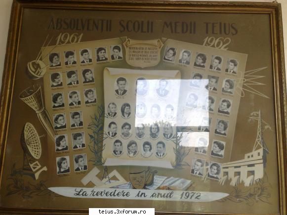 1961 - 1962 tablouri de absolventi ai liceului teius