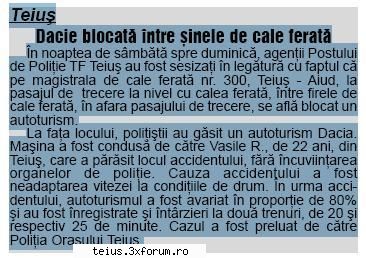 teius - dacie �ntre de cale noaptea de s�mb�t� spre duminic�, agentii postului de politie tf teius
