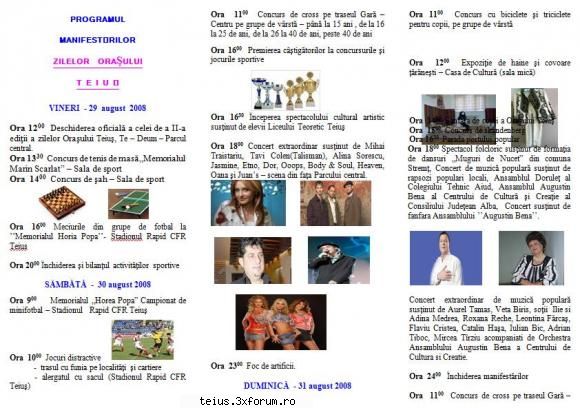 program zilele orasului teius 2008
